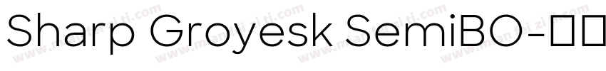 Sharp Groyesk SemiBO字体转换